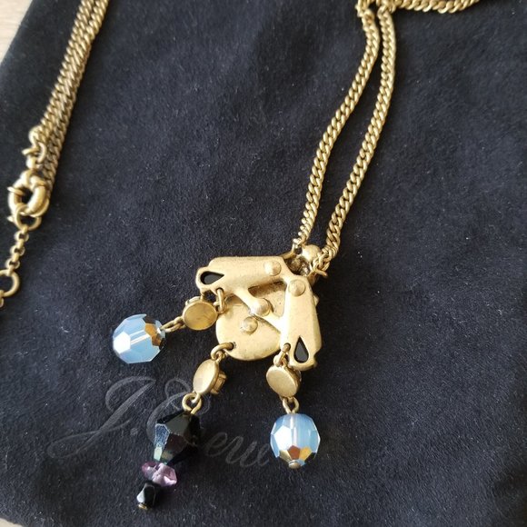 J. Crew Long Brass Chain Pendant Necklace - Picture 4 of 4
